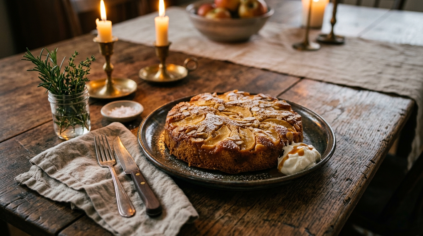 Cinematic food photograph of a home-cooked dish